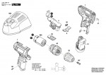Bosch 3 601 H68 181 GSR 12-2-LI Cordless Drill Driver Spare Parts